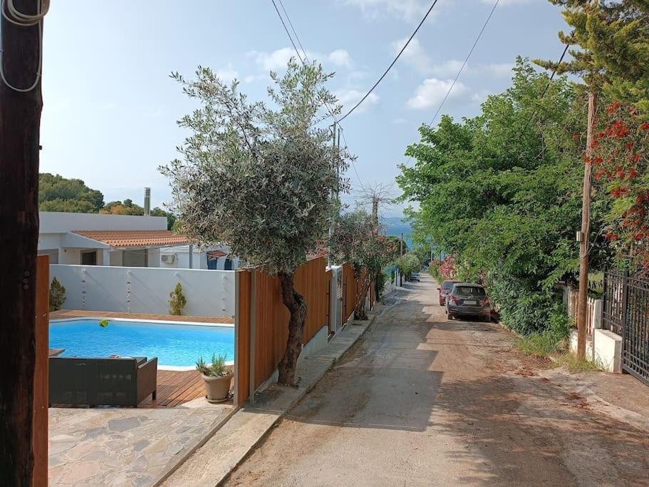 Μοντέρνα Εξοχική Μονοκατοικία Με Ιδιωτική Πισίνα! Halkúci Kültér fotó